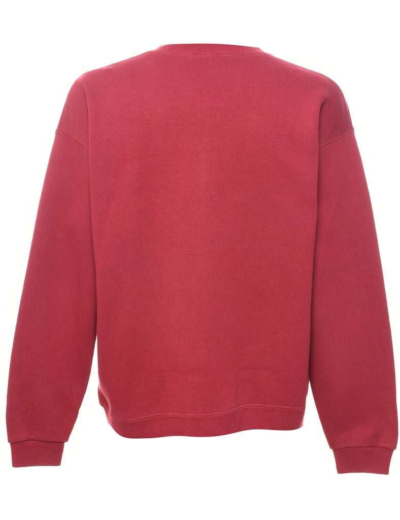 Floral Print Sweatshirt - L