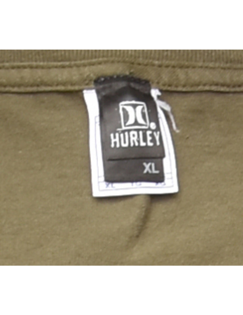 Floral Printed Hurley T-shirt - XL