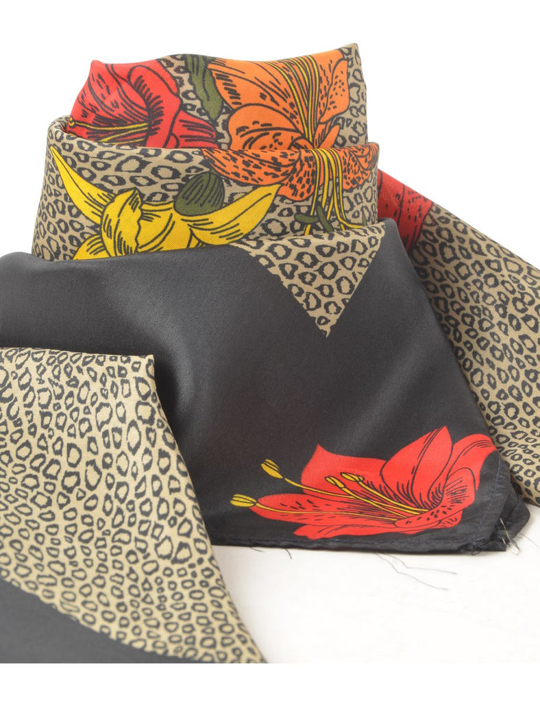 Floral Scarf - L