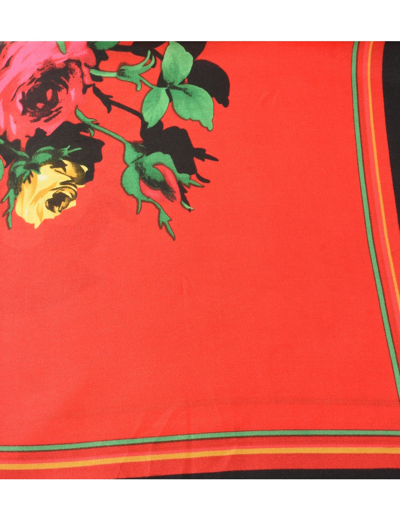 Floral Scarf - L