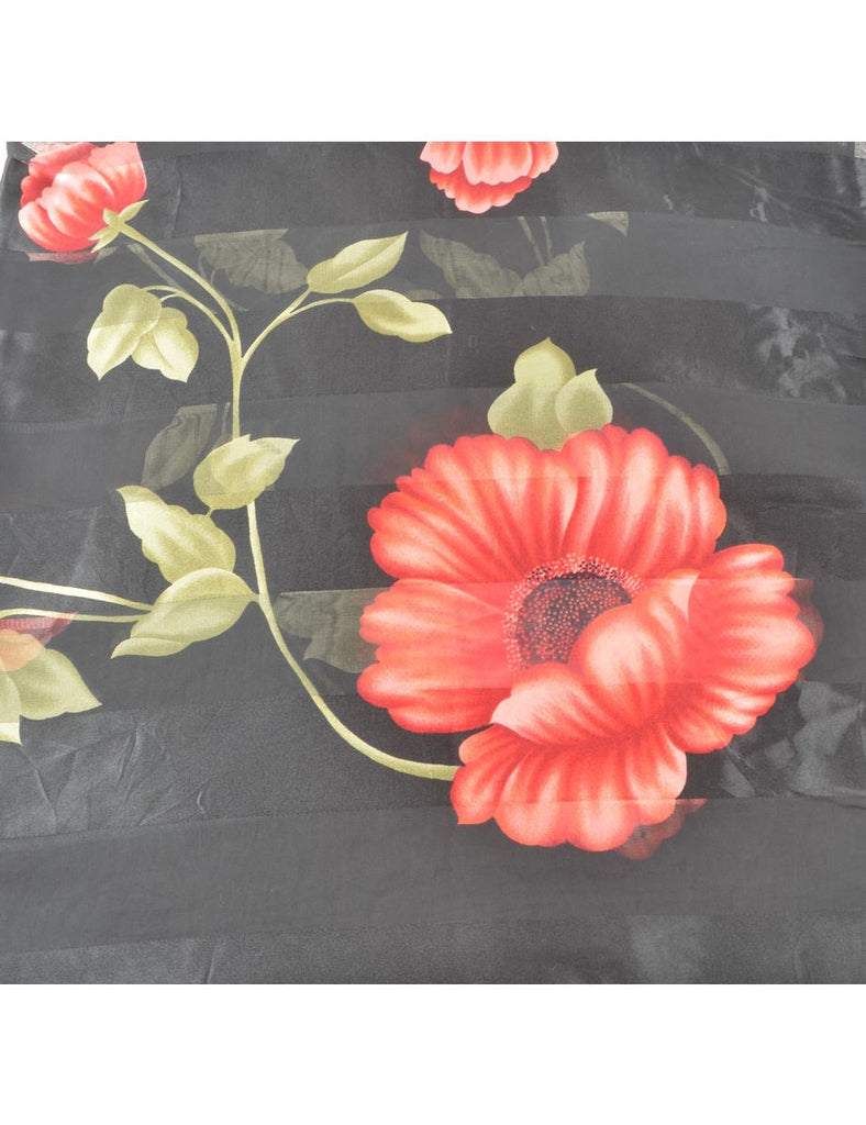 Floral Scarf - L