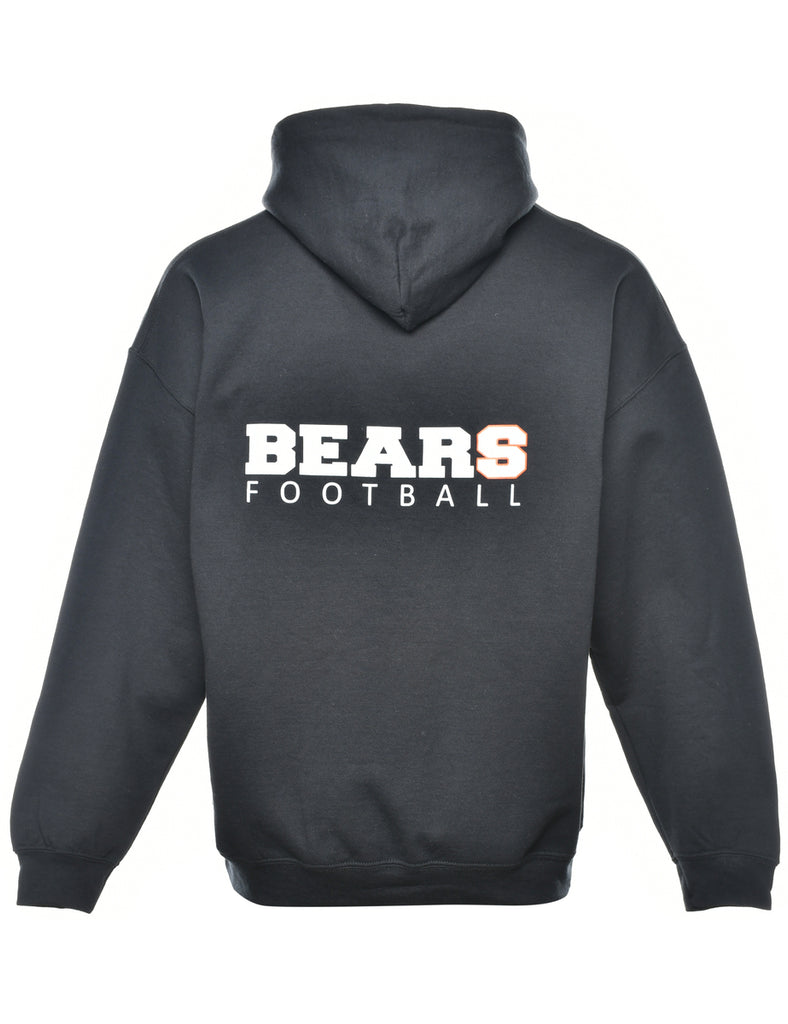 Football Bears Printed Hoodie - XL