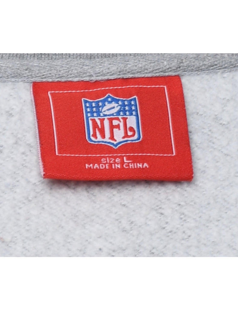 Football Bills NFL Grey Embroidered Sweatshirt - L