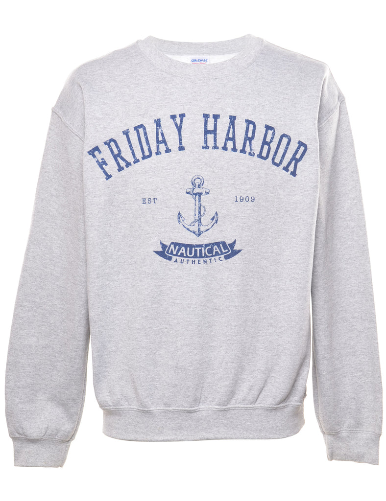 Friday Harbor Printed Sweatshirt - M