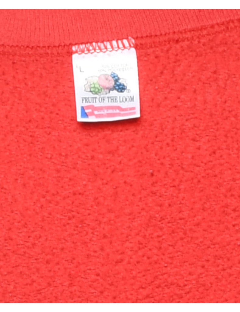 Fruit of the Loom Superbowl Printed Sweatshirt - L