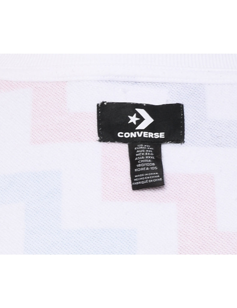 Geometric Design Multi-Colour Converse Sweatshirt - XXL