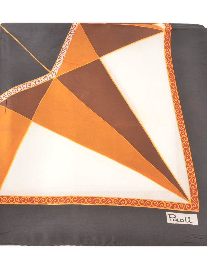Geometric Pattern Scarf - M