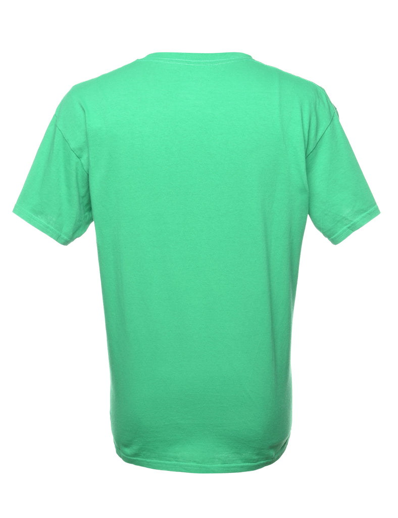 Green Plain T-shirt - L