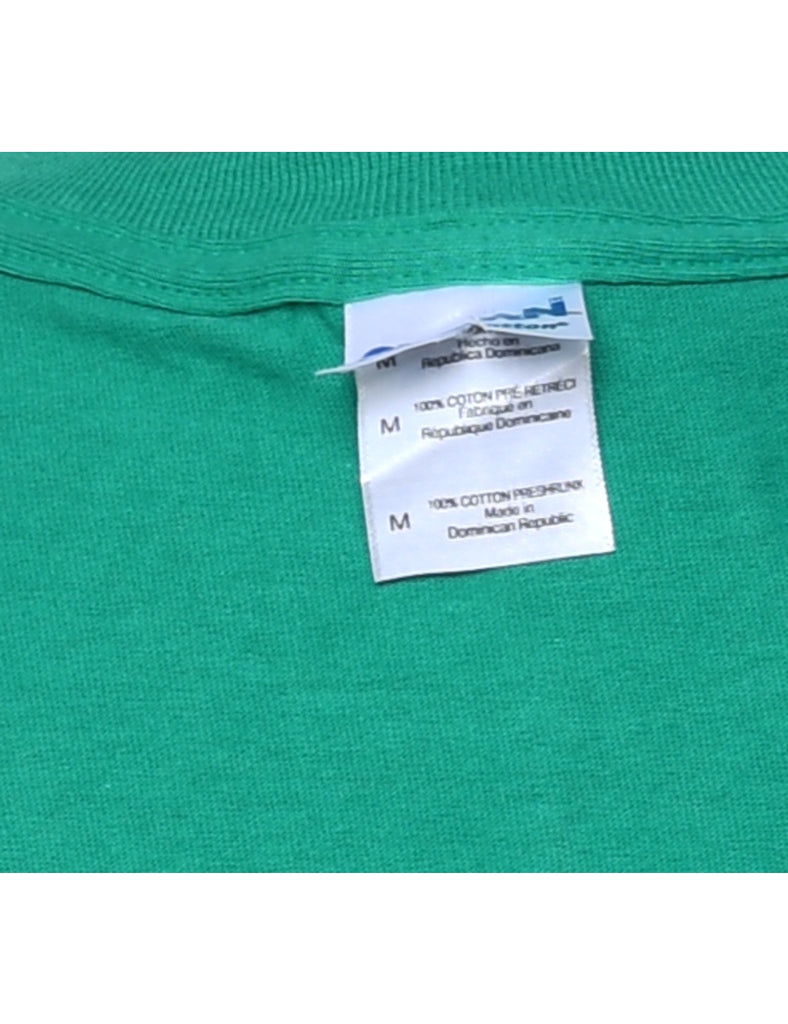 Green Plain T-shirt - M