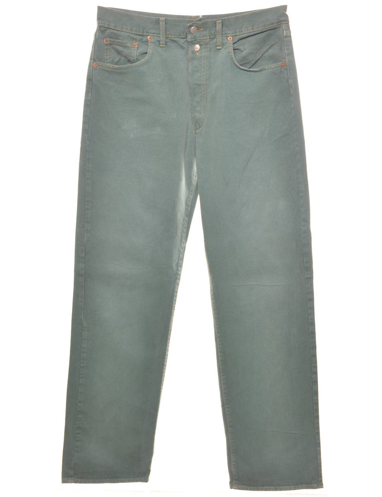 Green Straight-Fit Jeans - W35 L35