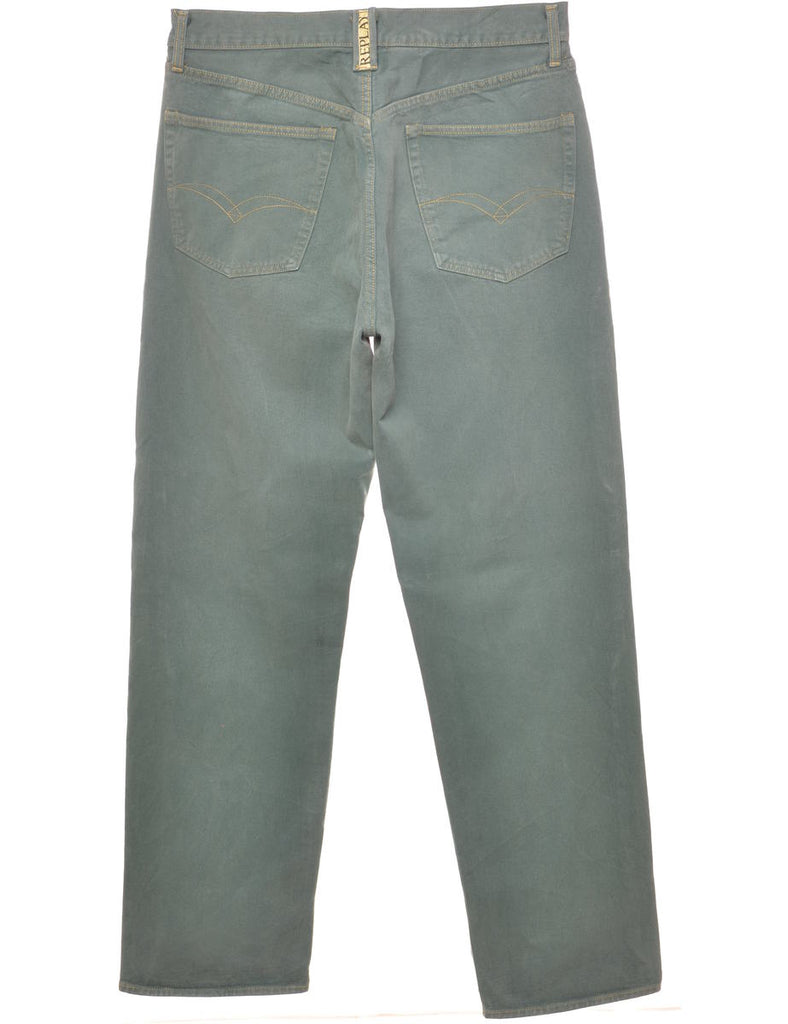 Green Straight-Fit Jeans - W35 L35