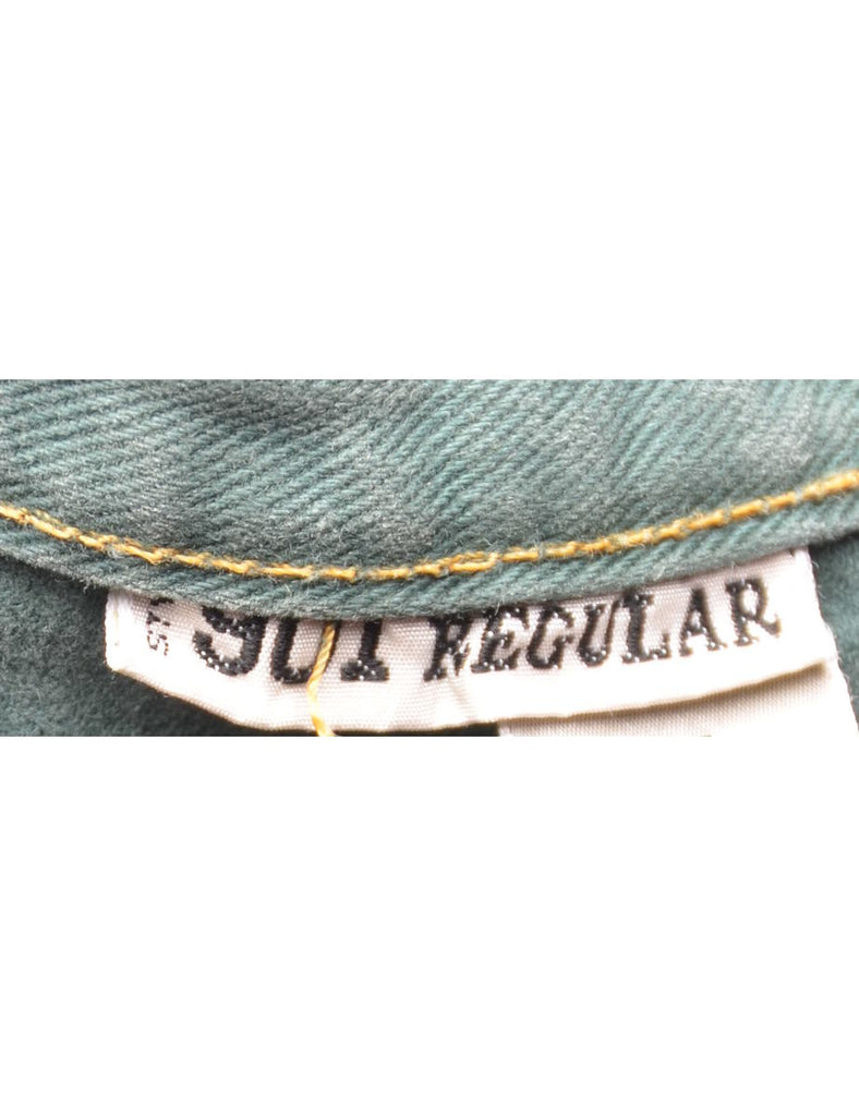 Green Straight-Fit Jeans - W35 L35