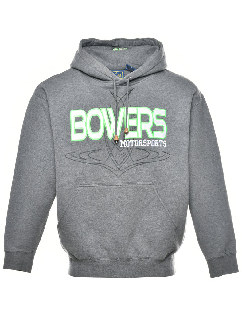 Grey Bowers Printed Hoodie - S