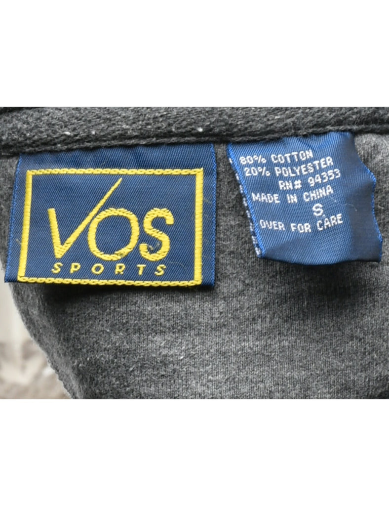 Grey Bowers Printed Hoodie - S