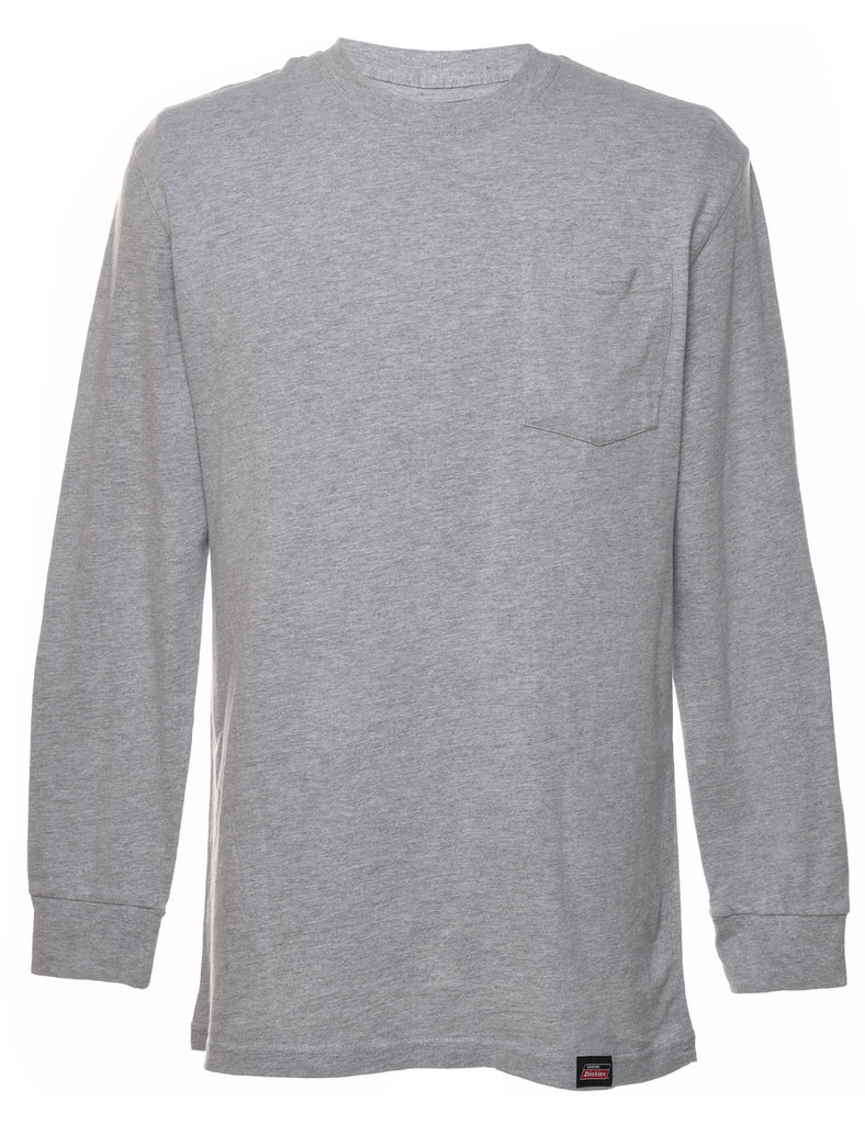 Grey Classic Dickies Plain T-shirt - M