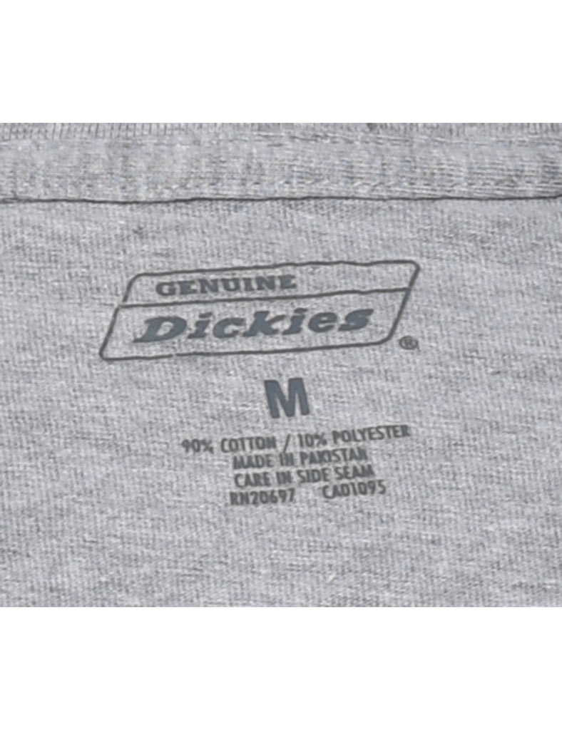 Grey Classic Dickies Plain T-shirt - M