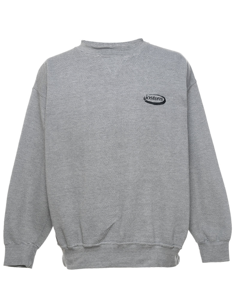 Grey Embroidered Sweatshirt - XL