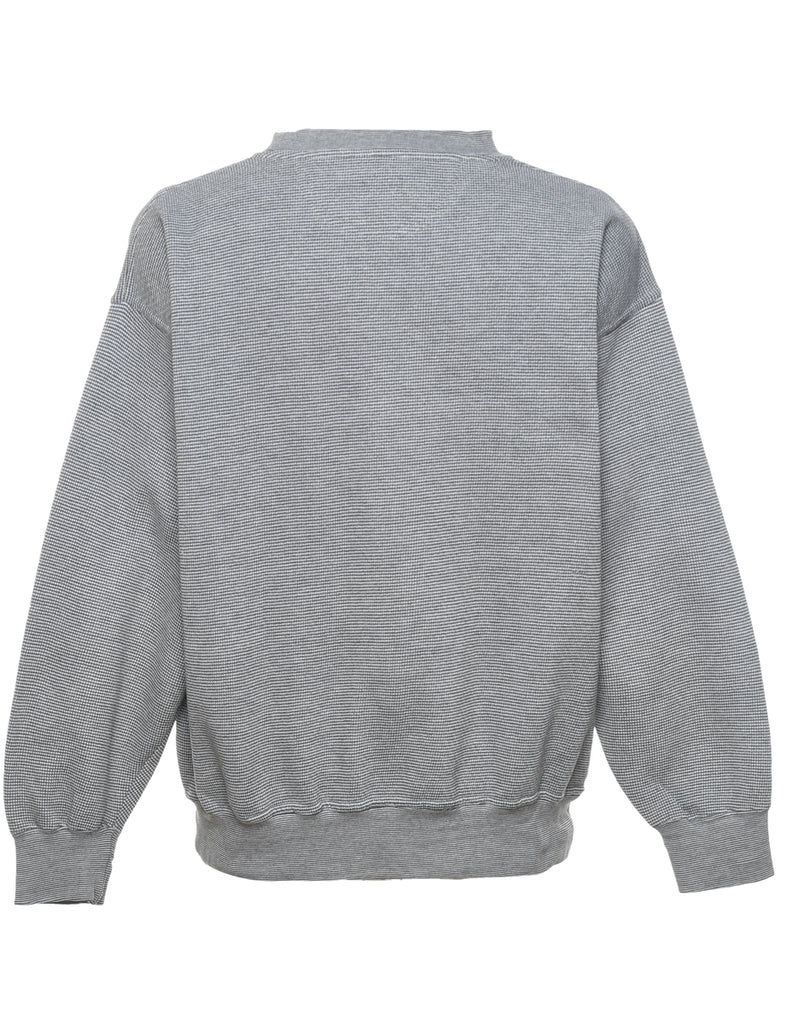 Grey Embroidered Sweatshirt - XL