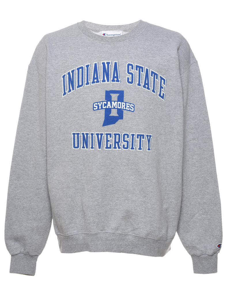 Grey Indiana State Sycamores University Sweatshirt - XL