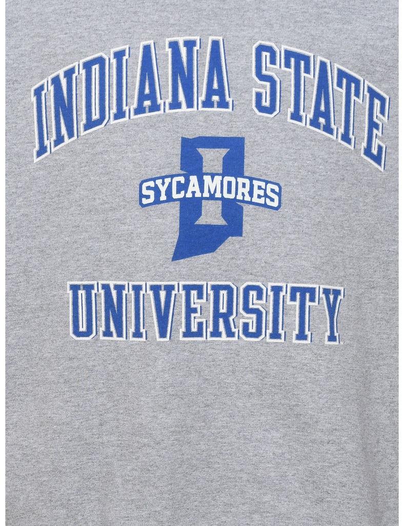 Grey Indiana State Sycamores University Sweatshirt - XL