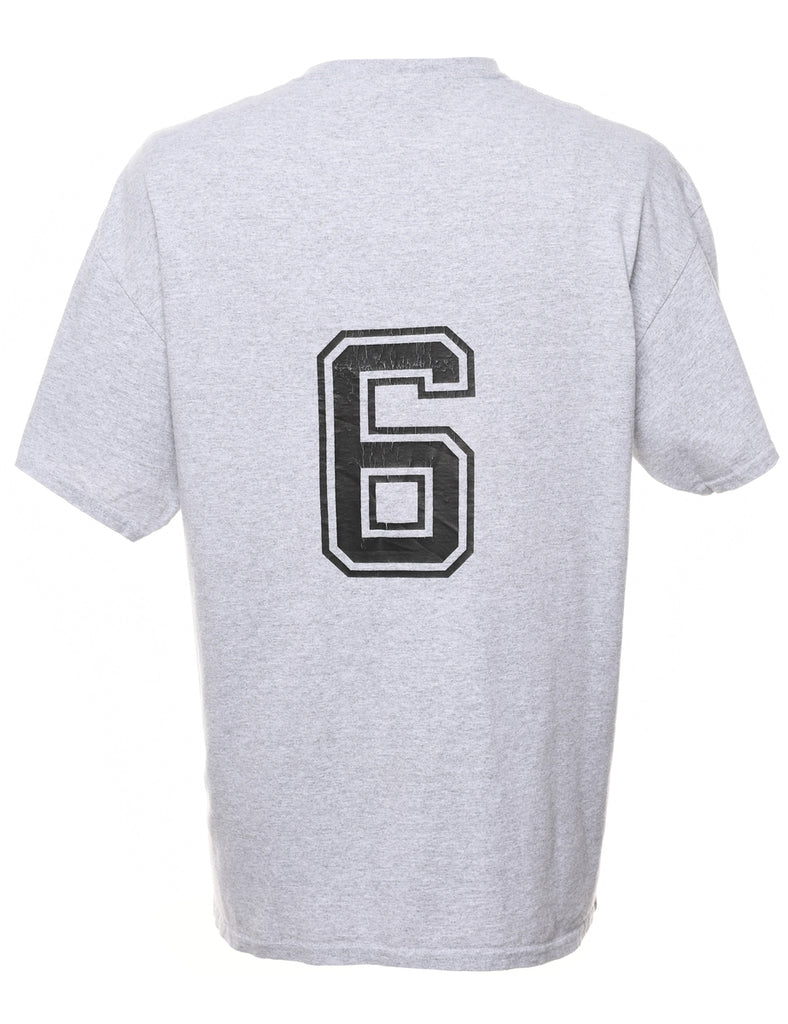 Grey Jaguars Basketball Printed T-shirt - XL