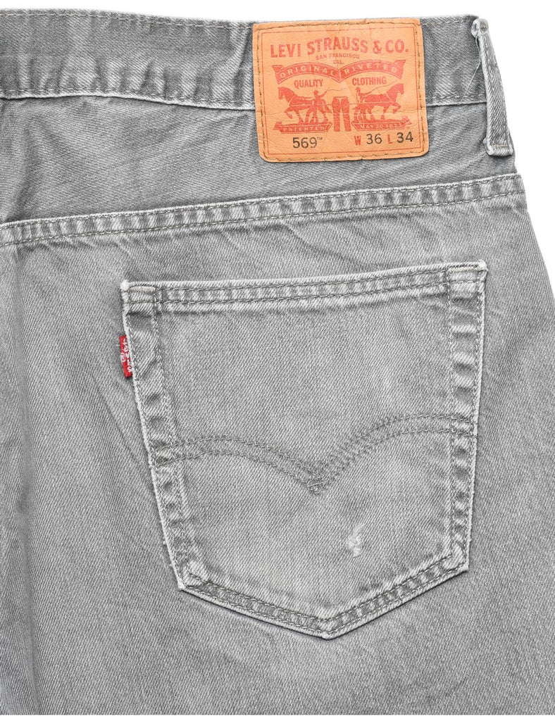 Grey Levi's 569 Jeans - W36 L34