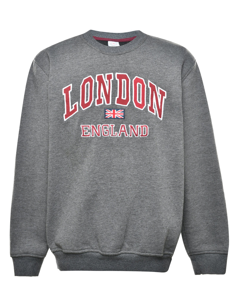 Grey London England Printed Sweatshirt - XXL