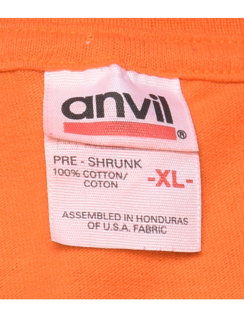 Grey & Orange Brickyard 400 Tie Dye T-shirt - XL