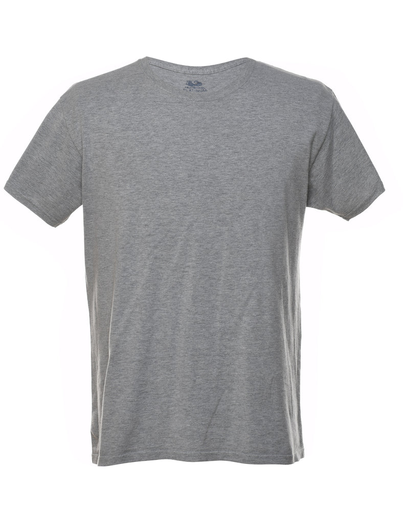 Grey Plain Classic T-shirt - M
