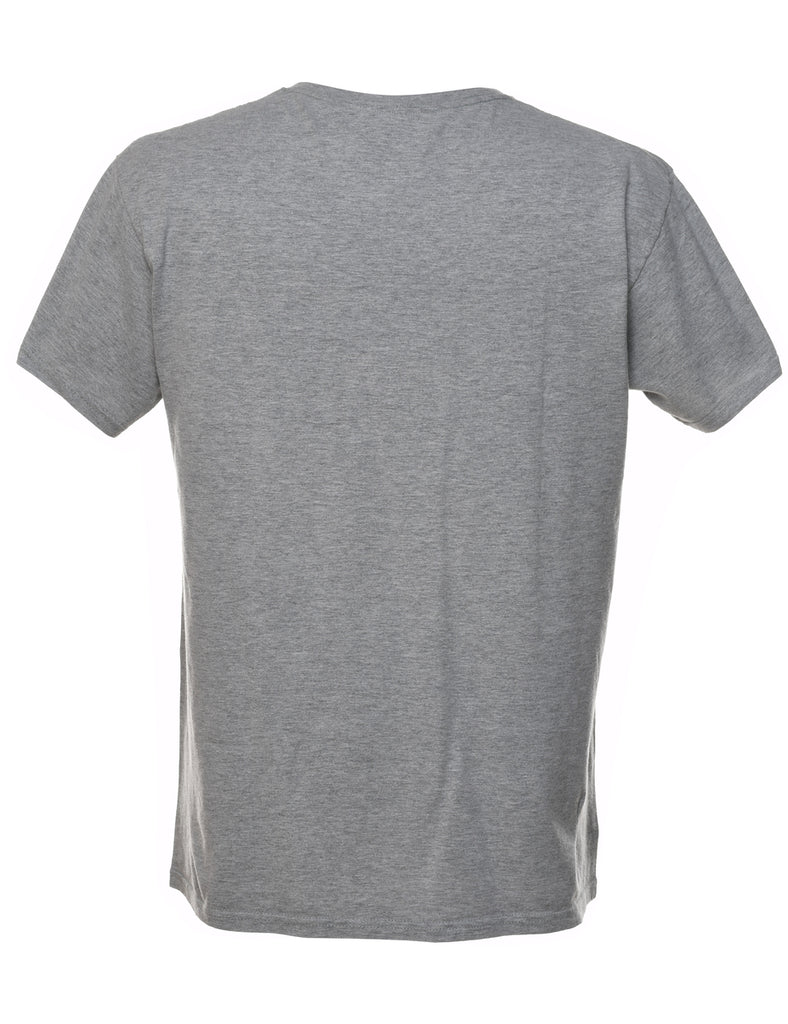 Grey Plain Classic T-shirt - M