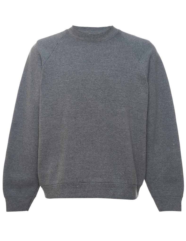 Grey Plain Sweatshirt - L