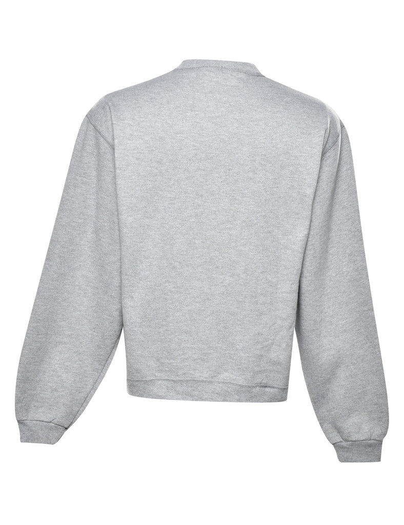 Grey Plain Sweatshirt - S