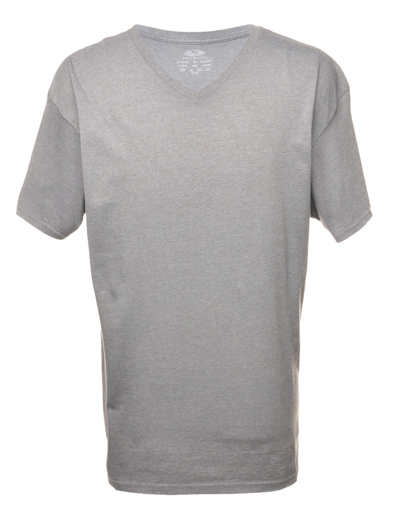 Grey Plain T-shirt - XL