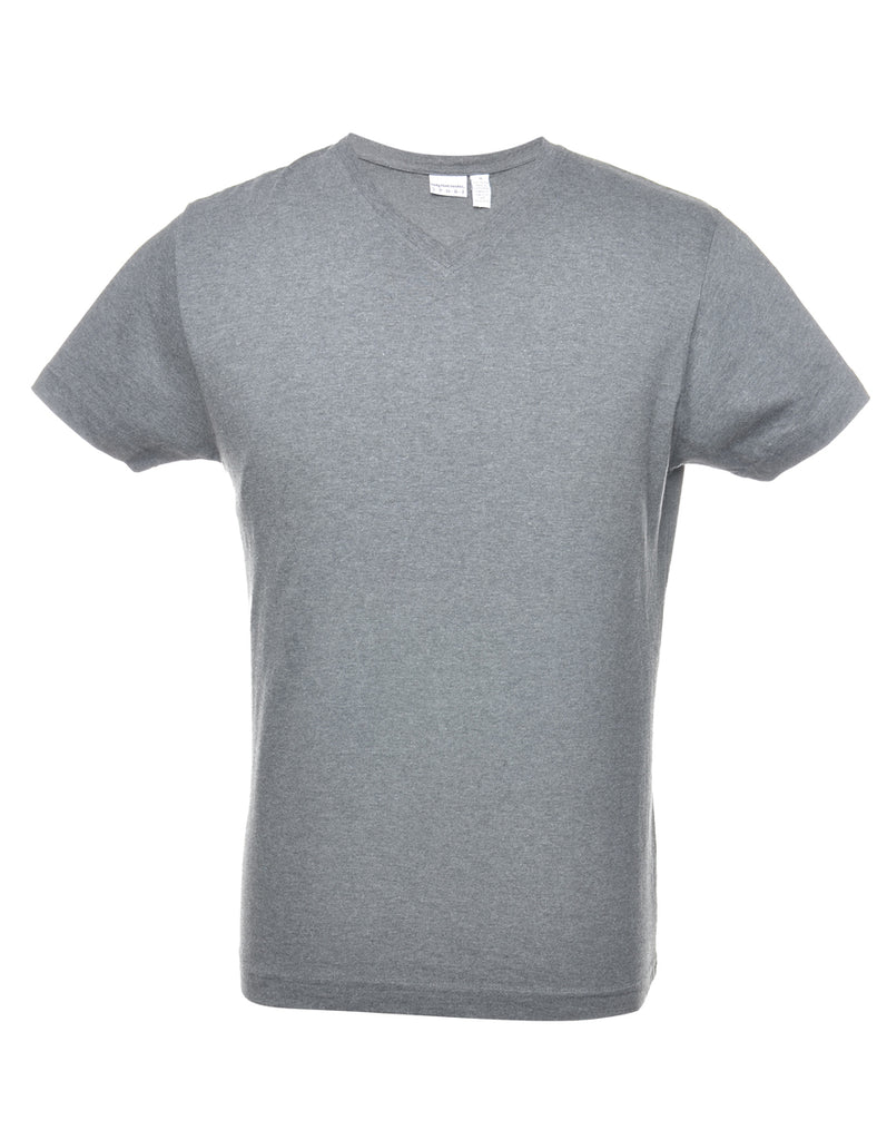 Grey Plain T-shirt - M