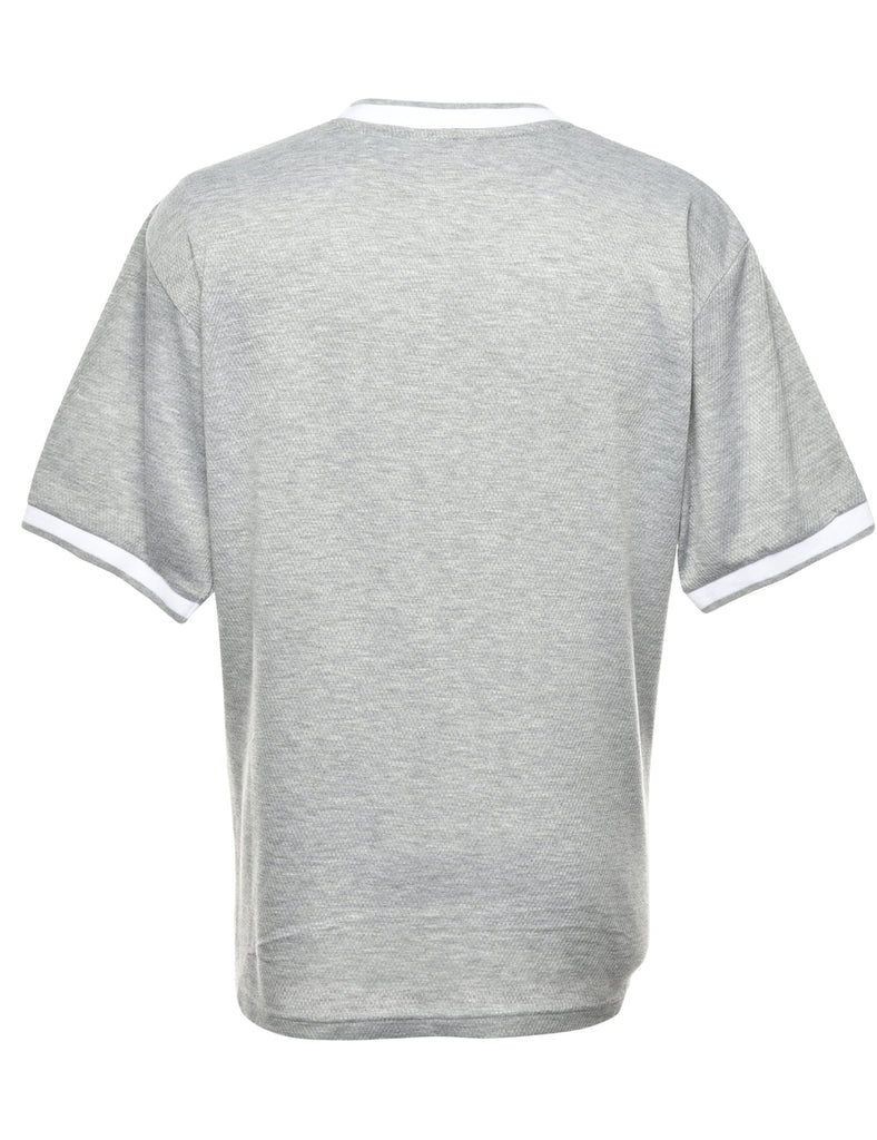 Grey Plain T-shirt - L