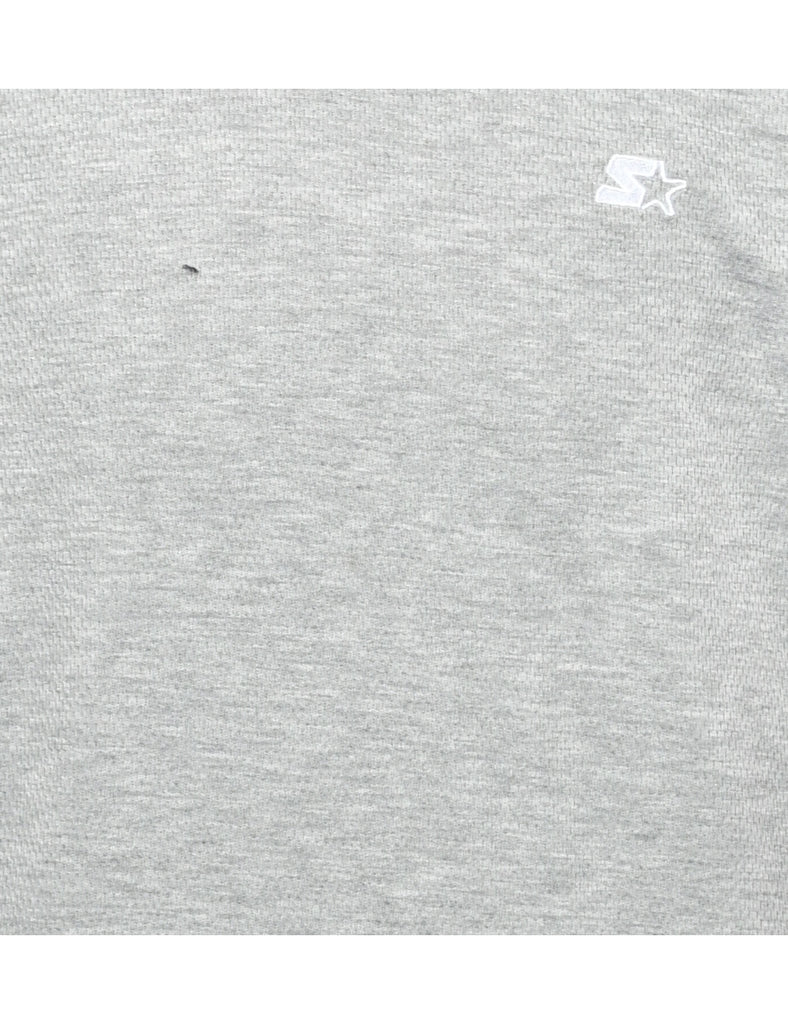 Grey Plain T-shirt - L
