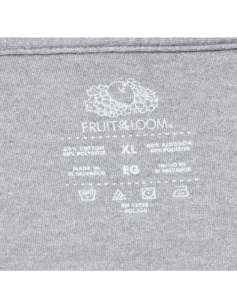 Grey Plain T-shirt - XL