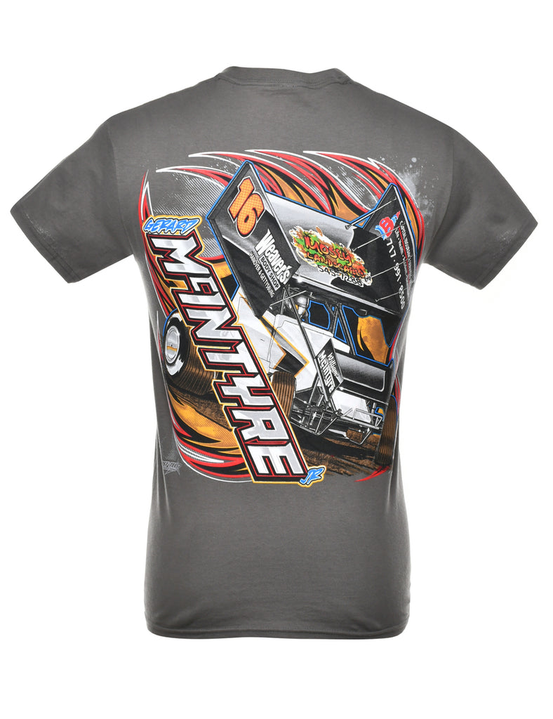 Grey Printed T-shirt - S