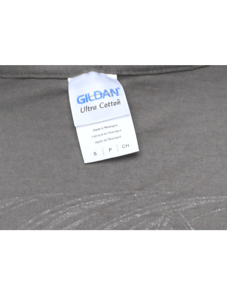 Grey Printed T-shirt - S