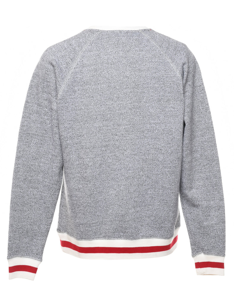 Grey & Red, Red Bulls Printed Sweatshirt - S