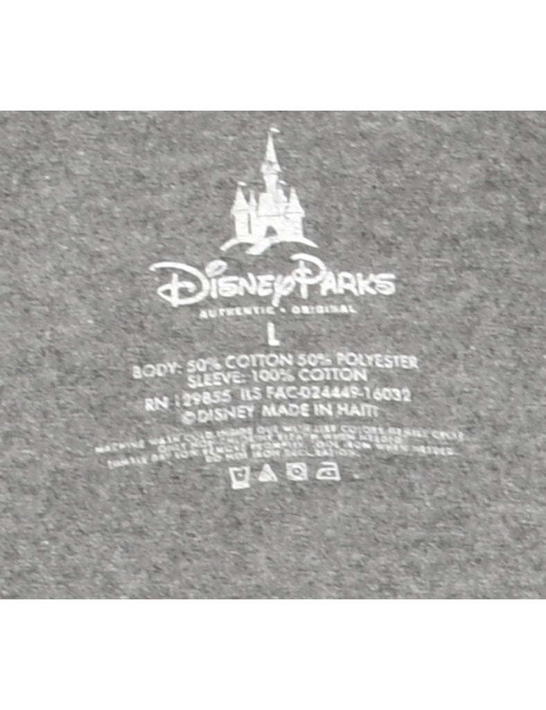 Grey Walt Disney Cartoon T-shirt - L
