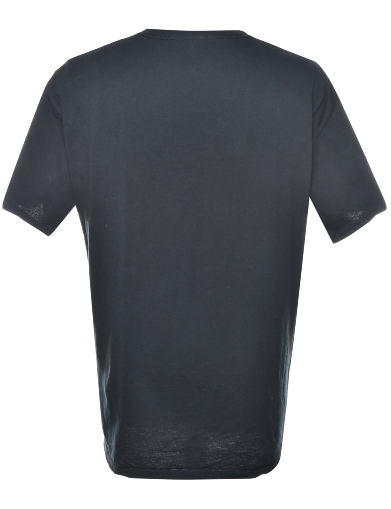 Grim Reaper Printed Black T-shirt - L