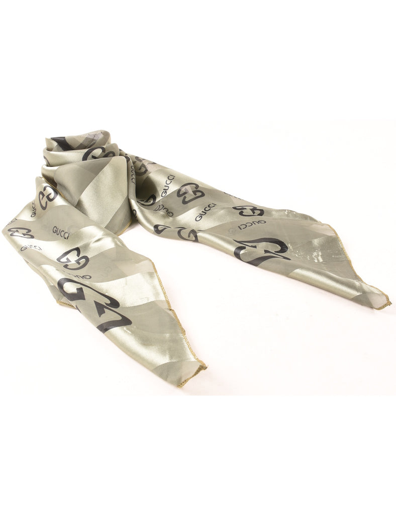 Gucci Olive Green Head Scarf - L
