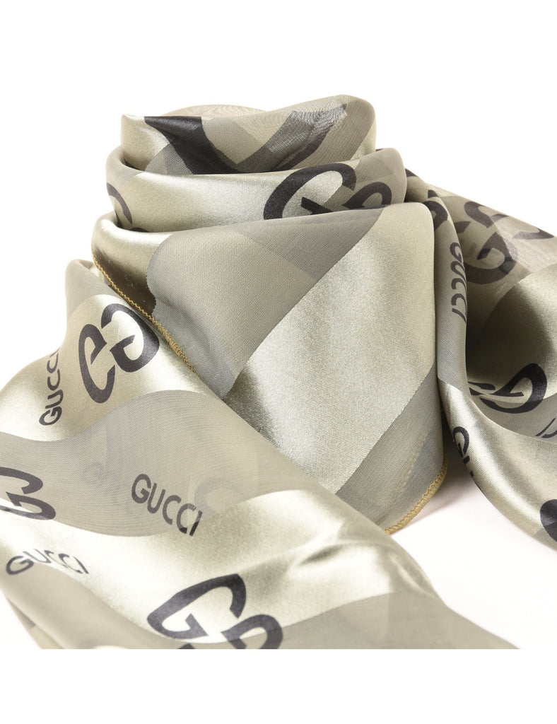 Gucci Olive Green Head Scarf - L