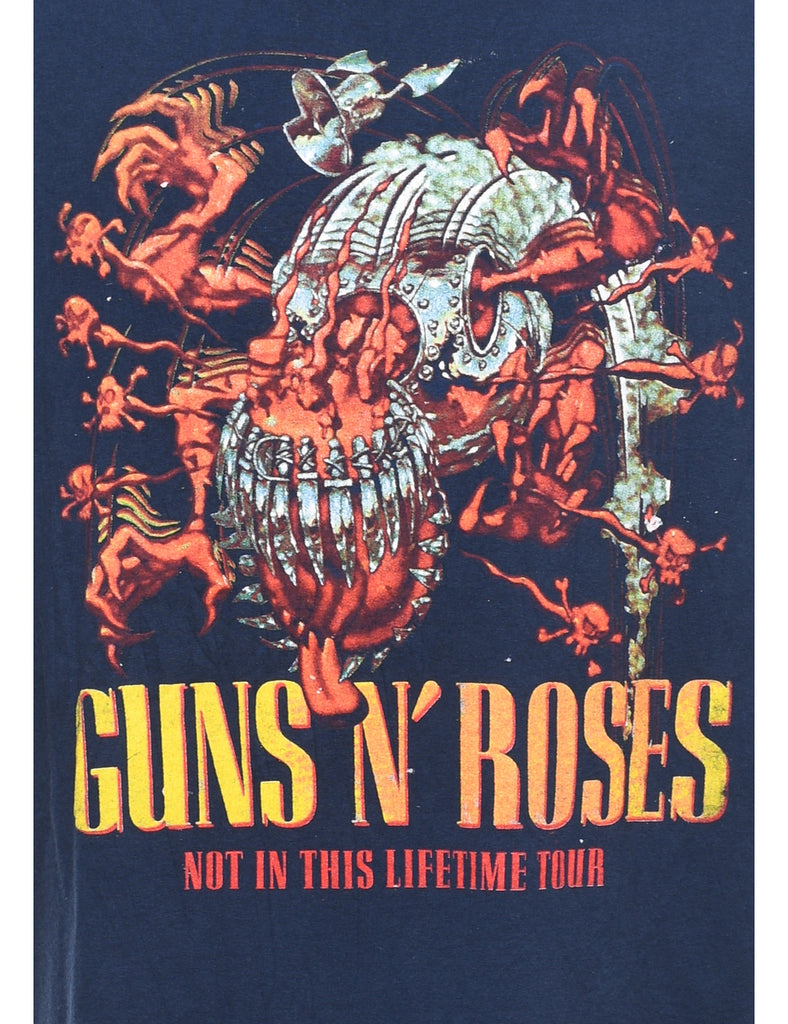 Guns N' Roses Navy & Red 2017 Band T-shirt - XL