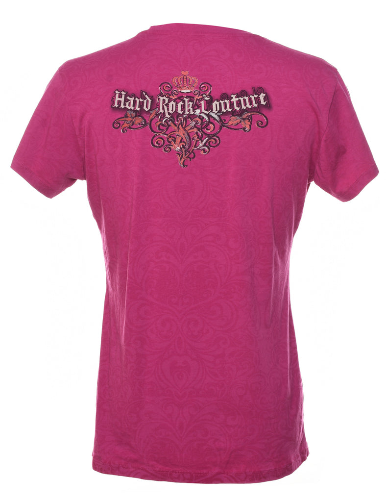 Hard Rock Cafe Printed Y2K T-Shirt - L