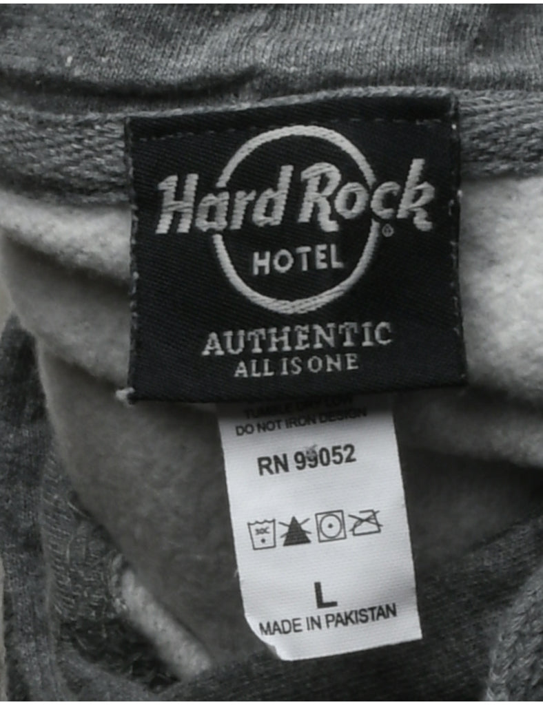 Hard Rock Printed Hoodie - L
