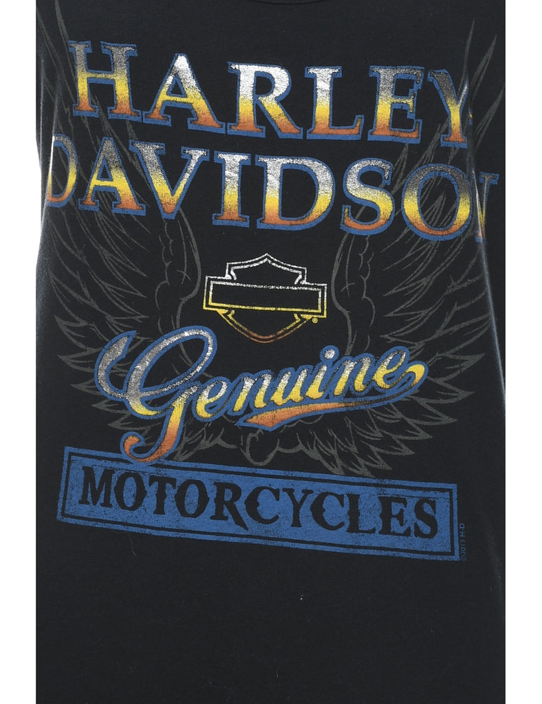 Harley Davidson Black Y2K Vest - L