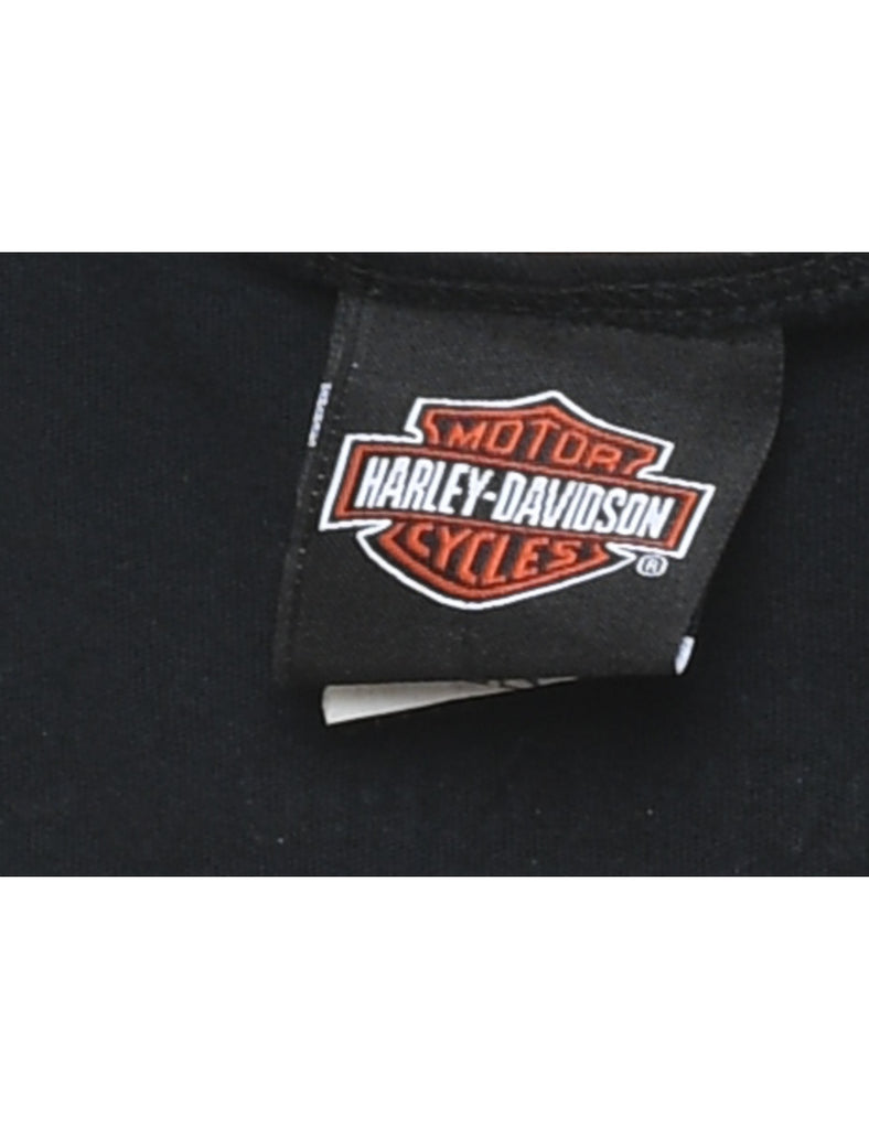 Harley Davidson Black Y2K Vest - L