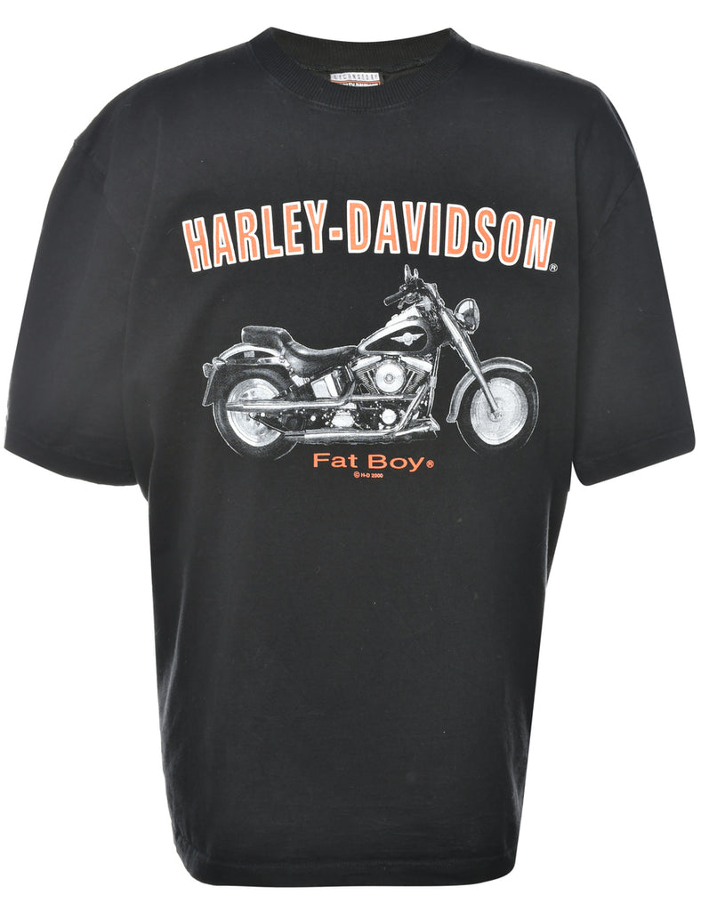 Harley Davidson 'Fat Boy' Printed T-shirt - XL